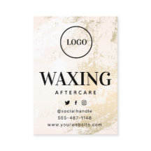 Vintage Gold Grunge Waxing Aftercare Guide