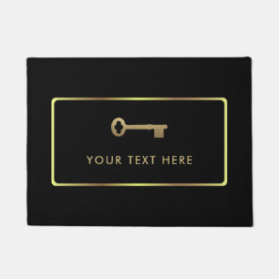 Vintage Gold Key Doormat