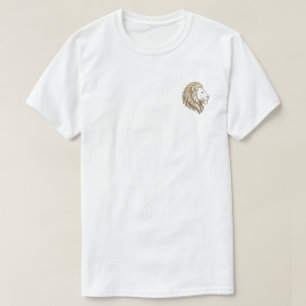 Vintage Gold Lion Head Graphic Tee