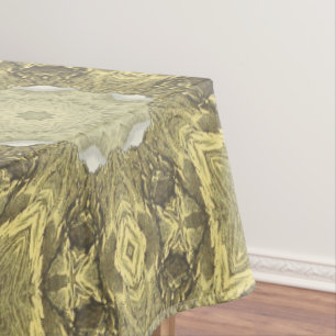 Vintage Golden Art Deco Abstract Pattern No2 Tablecloth