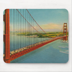 Vintage Golden Gate Bridge Mousepad