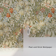 Vintage Golden Lilies William Morris