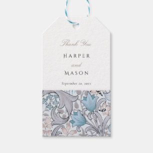 Vintage Golden Lilies William Morris Wedding Gift Tags