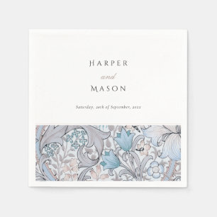 Vintage Golden Lilies William Morris Wedding Napkin