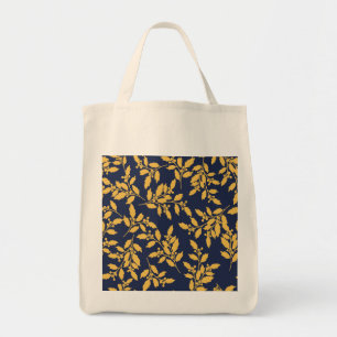 Vintage Golden Mistletoe Tote Bag