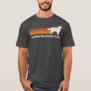 Vintage Golden Retriever Corgi Retro Mum Dad Dog T-Shirt