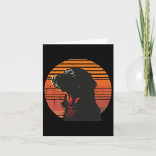 Vintage Golden Retriever Dog Lovers Christmas Birt Card