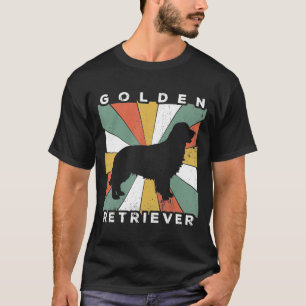 Vintage - Golden Retriever Dog Retro 70s T-Shirt