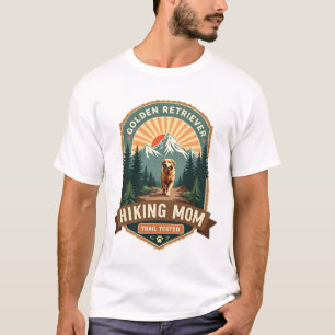 Vintage Golden Retriever Hiking Mum Trail Tested M T-Shirt