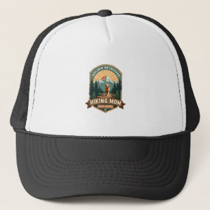 Vintage Golden Retriever Hiking Mum Trail Tested M Trucker Hat