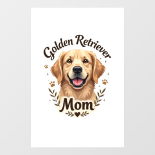 Vintage Golden Retriever Mom Dog Lover Typography 