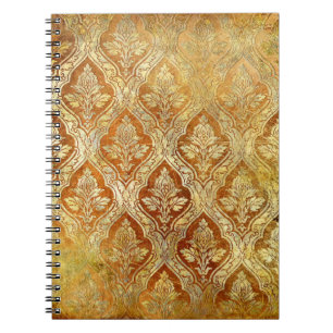 vintage golden shabby background notebook