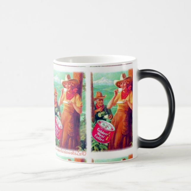 "Vintage Golden West Coffee" Magic Mug (Right)