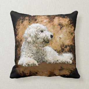 Vintage Goldendoodle Dog Cushion