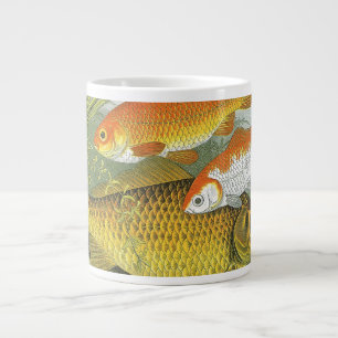 Vintage Goldfish Koi Fish, Marine Aquatic Sea Life Large Coffee Mug
