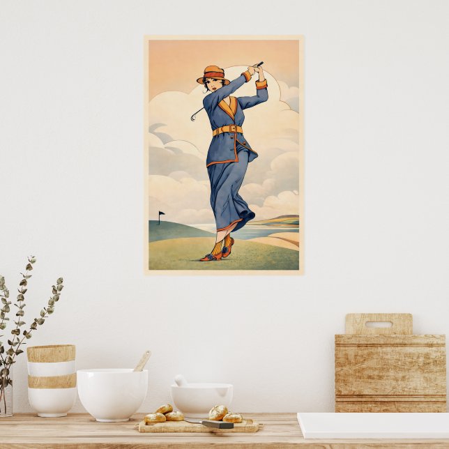 Vintage Golf - Art Print (Kitchen)