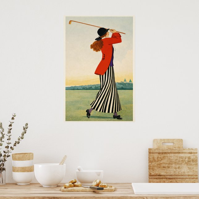 Vintage Golf - Art Print (Kitchen)