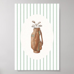 Vintage Golf Bag Wall Art