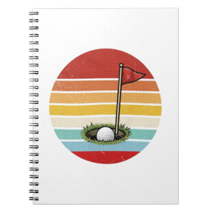 Vintage Golf Ball Hole Notebook