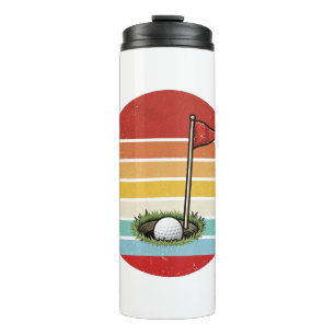 Vintage Golf Ball Hole Thermal Tumbler