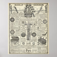 Vintage Golf Catalogue Page