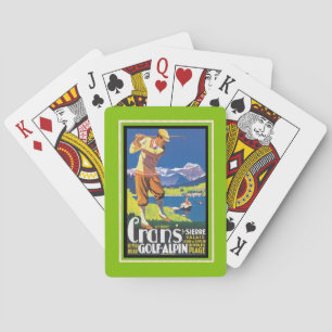 Vintage Golf Crans-sur-Sierre    Playing Cards