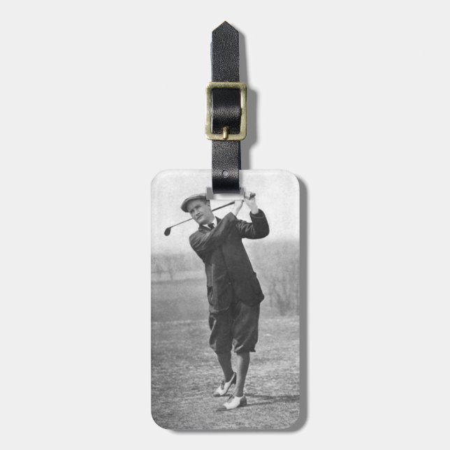 Vintage Golf Luggage Tag (Front Vertical)