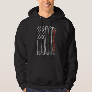 Vintage Golf Men Best Nonno By Par American Flag Hoodie