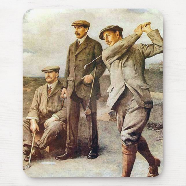Vintage Golf Mouse Pad (Front)