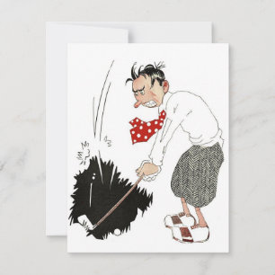 Vintage Golf Sports Humour, Funny Silly Golfer