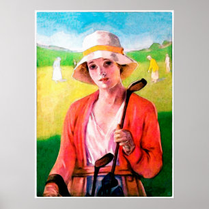 Vintage Golf Watercolour Print