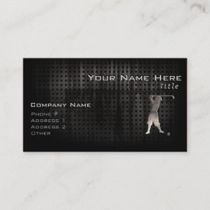Vintage Golfer; Cool Business Card