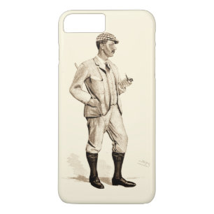 Vintage Golfer with Tobacco Pipe and Boots Case-Mate iPhone Case