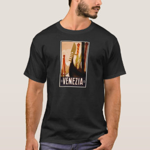 Vintage Gondola Venezia Italy Travel T-Shirt