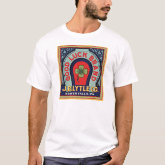 Vintage Good Luck Brand J. Bl Lytle Co. Crate Labe T-Shirt