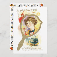 Vintage Good Luck Mirror Halloween