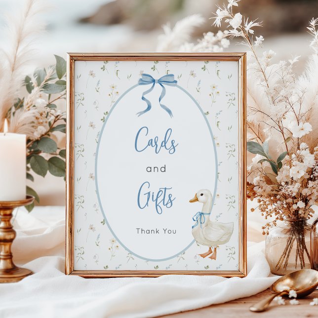 Vintage Goose Baby Shower Cards and Gifts Poster (Creator Uploaded)