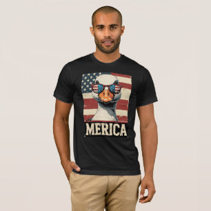 Vintage Goose Merica 4th of july patriotic T-Shirt