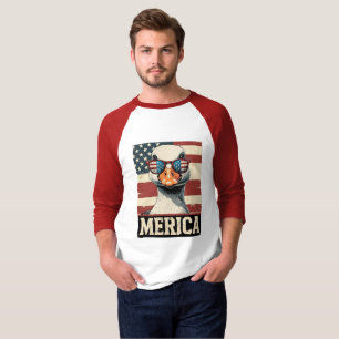 Vintage Goose Merica 4th of july patriotic T-Shirt