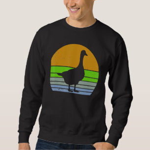 Vintage Goose Retro Unicorn Silhouette Animal 80s Sweatshirt