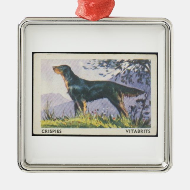 Vintage Gordon Setter Ornament (Front)