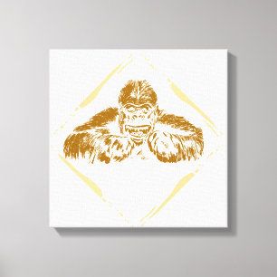 Vintage Gorilla Canvas Print