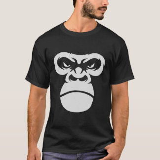 Vintage Gorilla Face Black and white T-Shirt