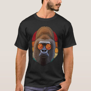 Vintage Gorilla Face Wildlife Retro Animal Eightie T-Shirt