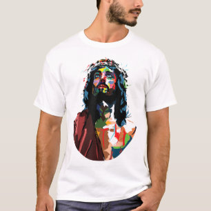 Vintage Got King Jesus Christ Sweet Face Image T-Shirt