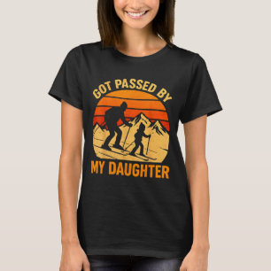Vintage Got Ped By My Daughter Funny Ski Retro Fam T-Shirt