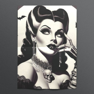 Vintage Goth Pin-up Tissue Paper