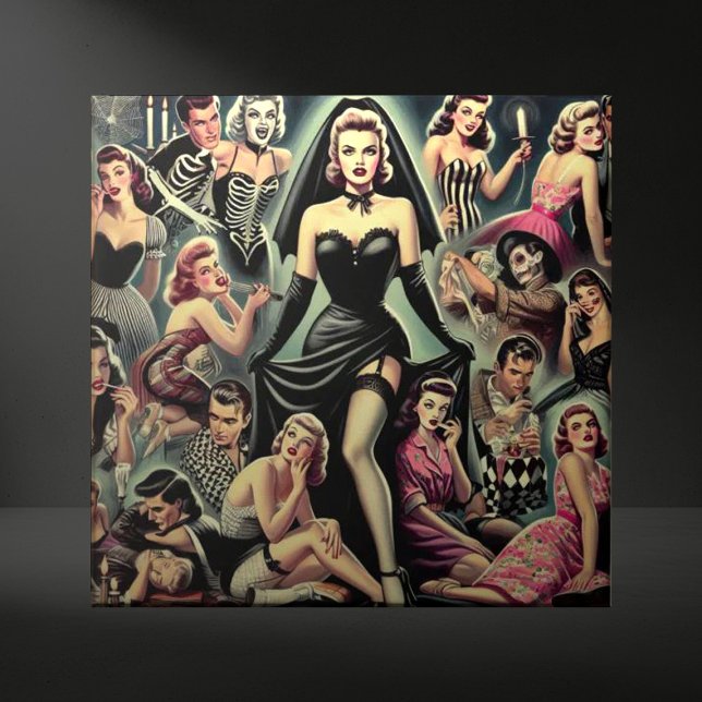 Vintage Goth Pin-Ups Tile (Creator Uploaded)