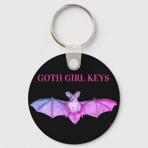 Vintage Gothic Bat Keychain