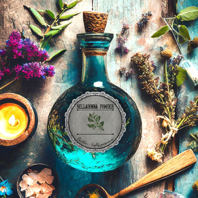 Vintage Gothic Belladonna Potion Custom Halloween (Creator Uploaded)